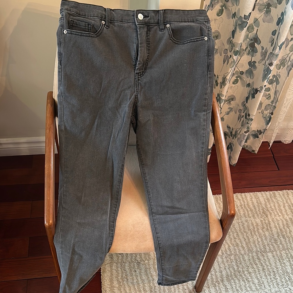 Jessica Simpson Dark Gray Straight Leg Jeans Size 12
